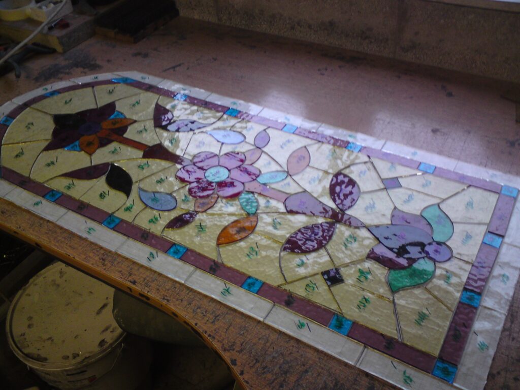 bespoke stained glass design Knutsford